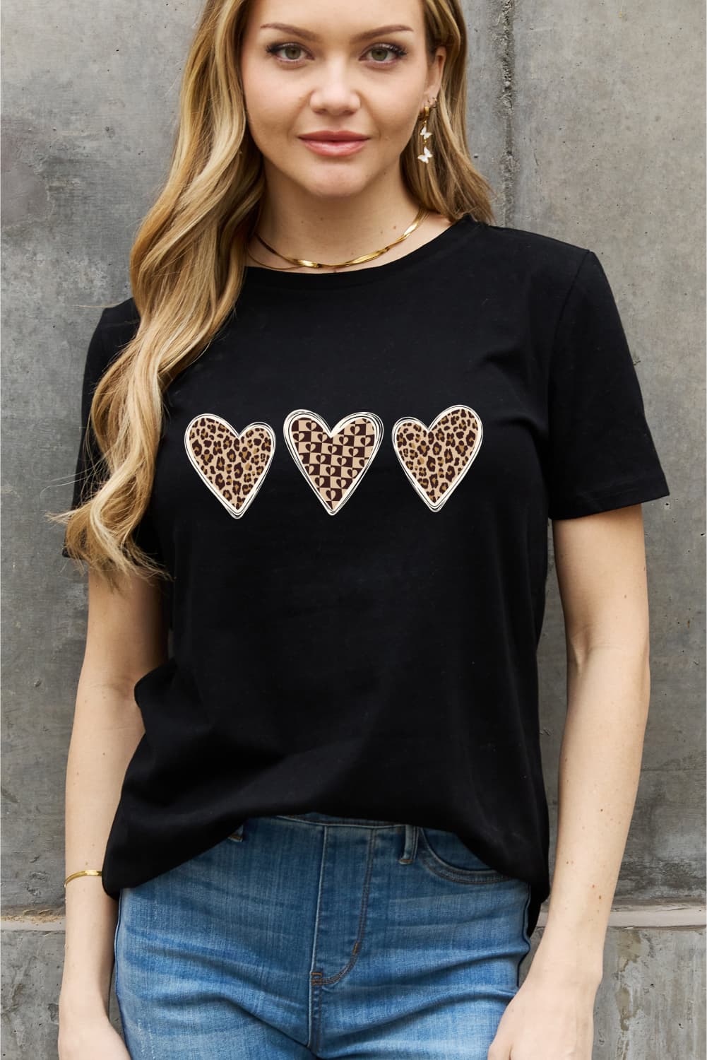 Simply Love Simply Love Full Size Heart Graphic Cotton Tee