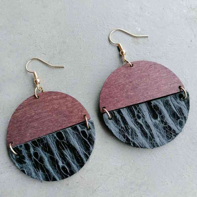 Round Drop Earrings